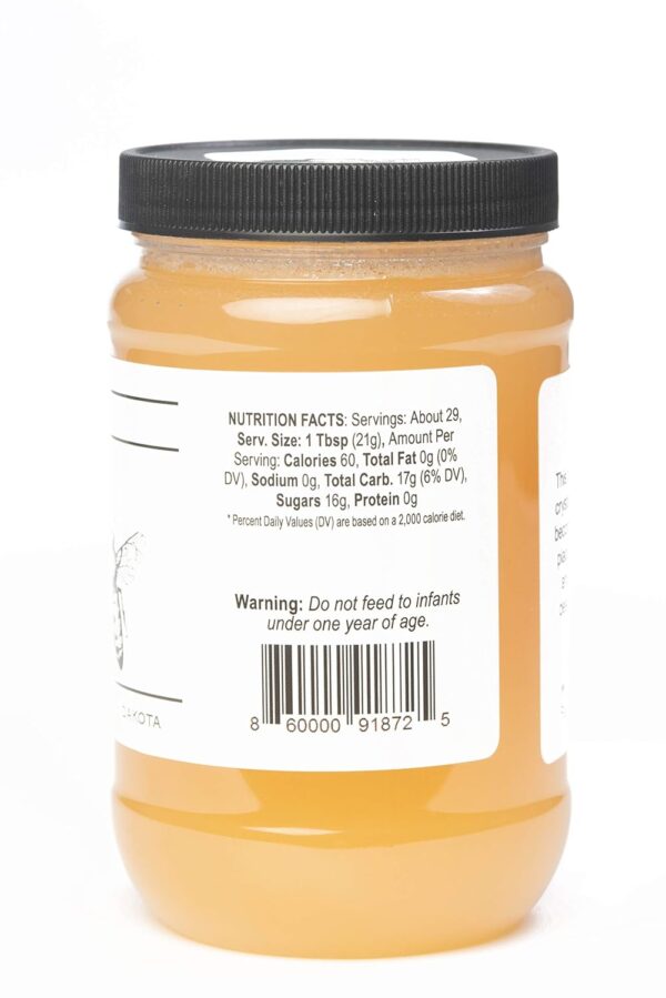 TJO Bees Raw and Unfiltered Honey (22 OZ Jar) - Image 3